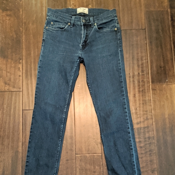 Rare Vintage Acne Studios Ace Navy Cash Jeans - Picture 1 of 5
